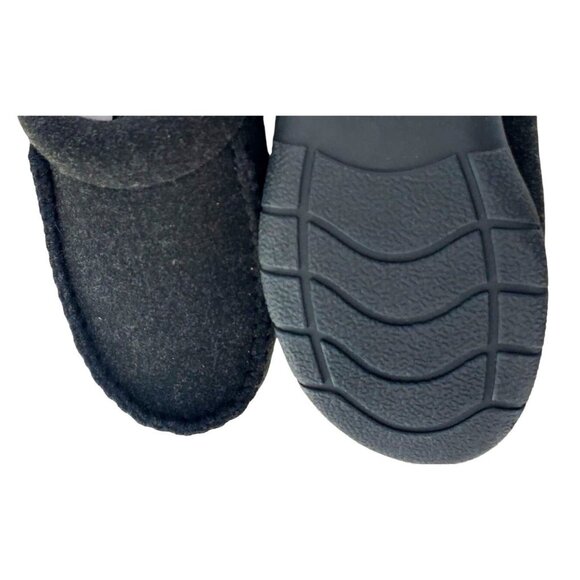 New Dearfoams 7/8 Men's Wool Slippers Slip-on Loafer House Winter Shoes Leisure - Picture 9 of 10